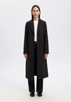 Selected Femme SLFALLY BLEND COAT - Classic coat - dark grey