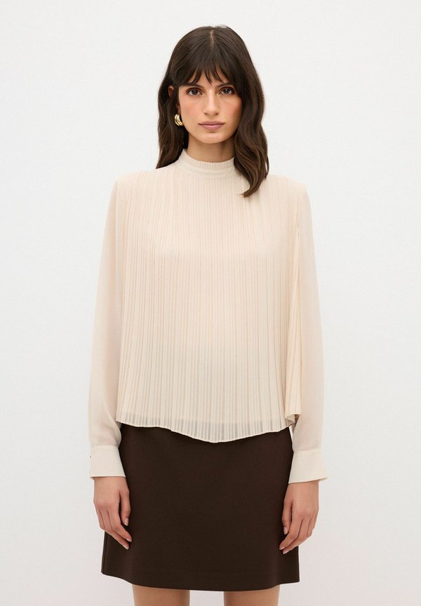 PLEATED  - Bluse - beige