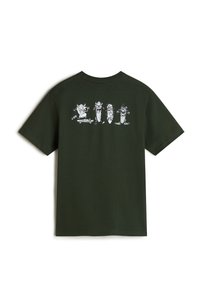 Vans BOARD GANG - T-Shirt print - dark green