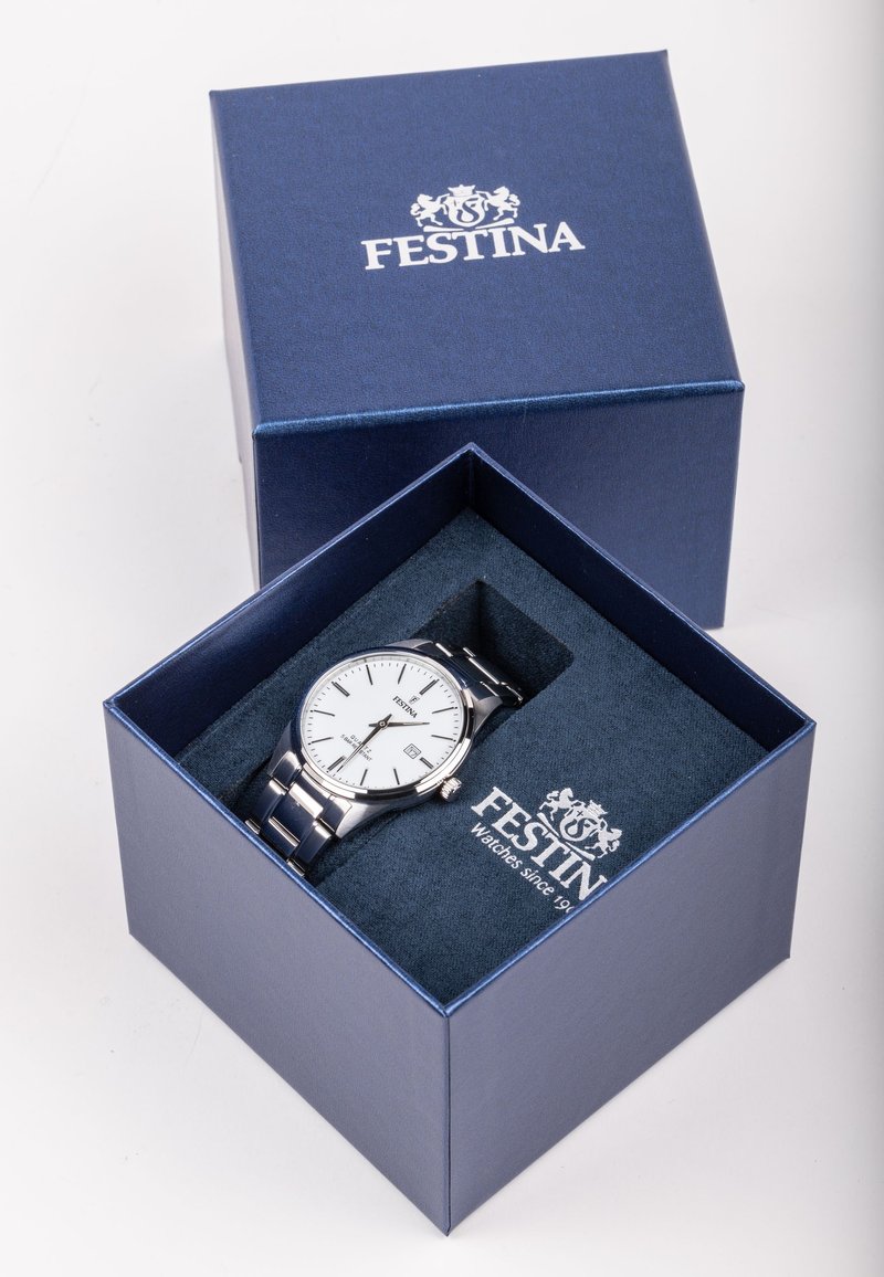 Festina CLASSIC F6840/1 - Orologio Uomo Al Quarzo, Cassa In Acciaio, Quadrante Bianco, Bracciale In Acciaio, Data, 30m Water Resistant - 3