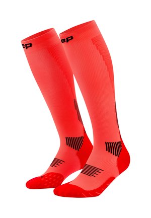 Kniestrümpfe - neon coral