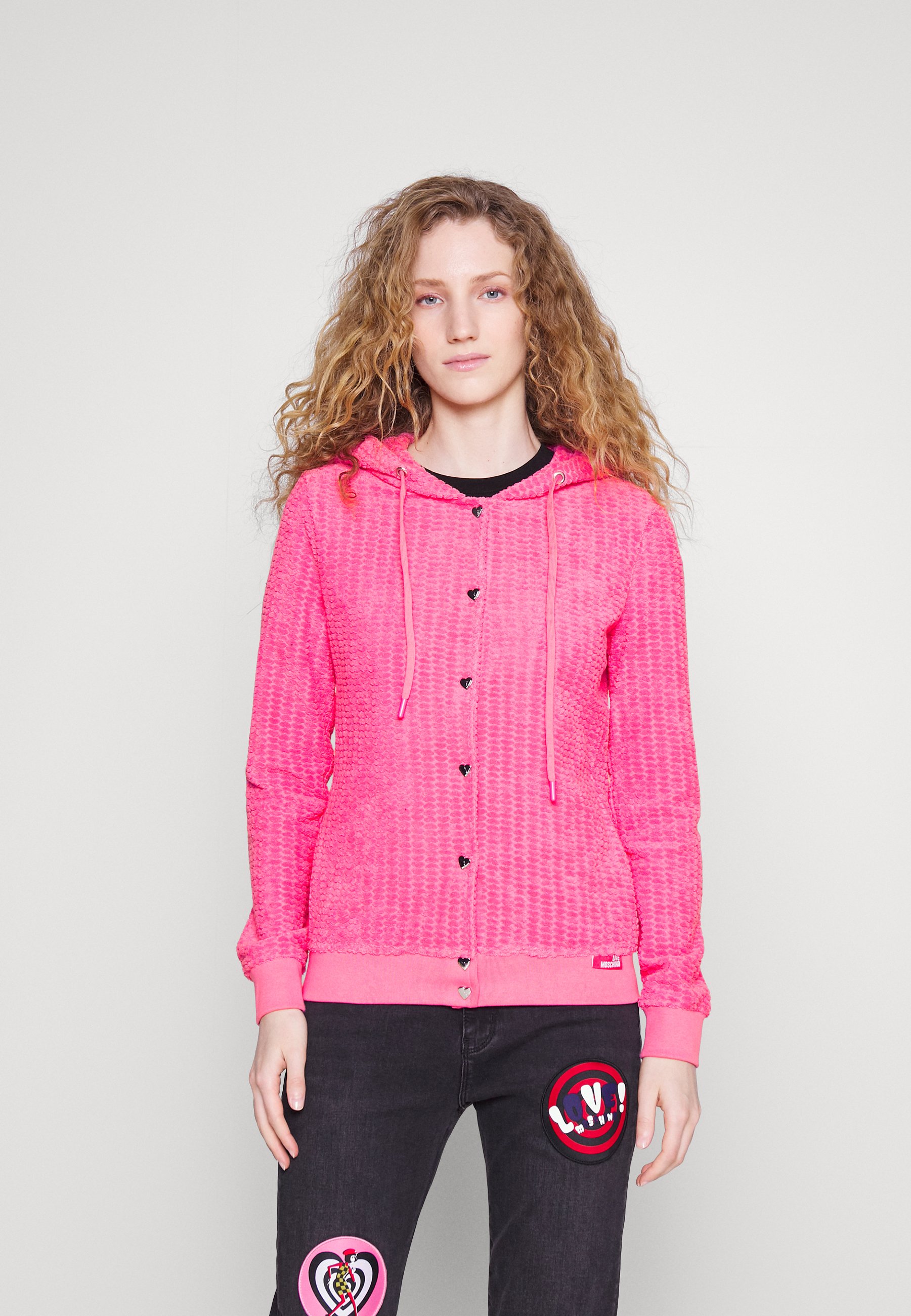 Écharpe Femme Moschino Fuchsia-Orange Rosa - Châle Étole Foulard, Neuf Avec Étiquettes, Code 30742M2787009