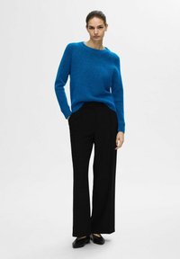 Selected Femme SLFLULU LS O-NECK B NOOS - Trui - super sonic