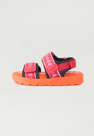 222 BANDA ASTER 7 KID UNISEX - Sandals - asphalt/orange/fuchsia