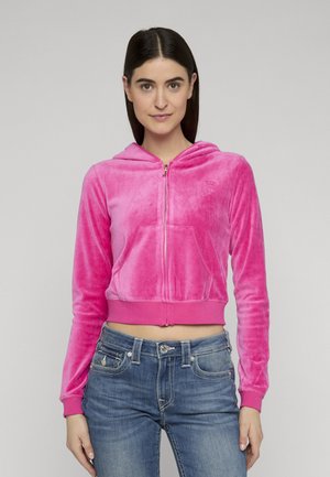 Juicy Couture HERITAGE ROBYN HOODIE - Mikina na zip - nostalgia pink