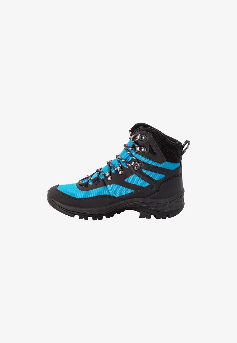 Jack Wolfskin REBELLION GUIDE - Hiking shoes - blue lime/blue - Zalando