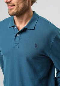 U.S. Polo Assn. BRETT LONG SLEEVE  - Pólóing - indian teal