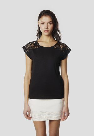 SHORT SLEEVE - Blusa - black
