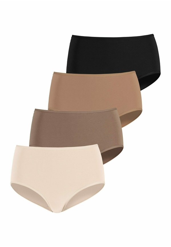 4 PACK - Briefs - champagner nougat beige  schwarz
