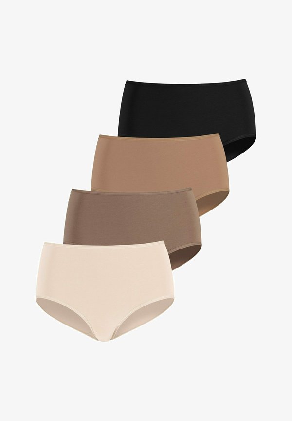 4 PACK - Briefs - champagner nougat beige schwarz
