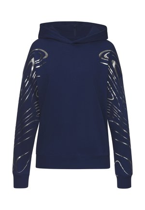 Hoodie - blau silber
