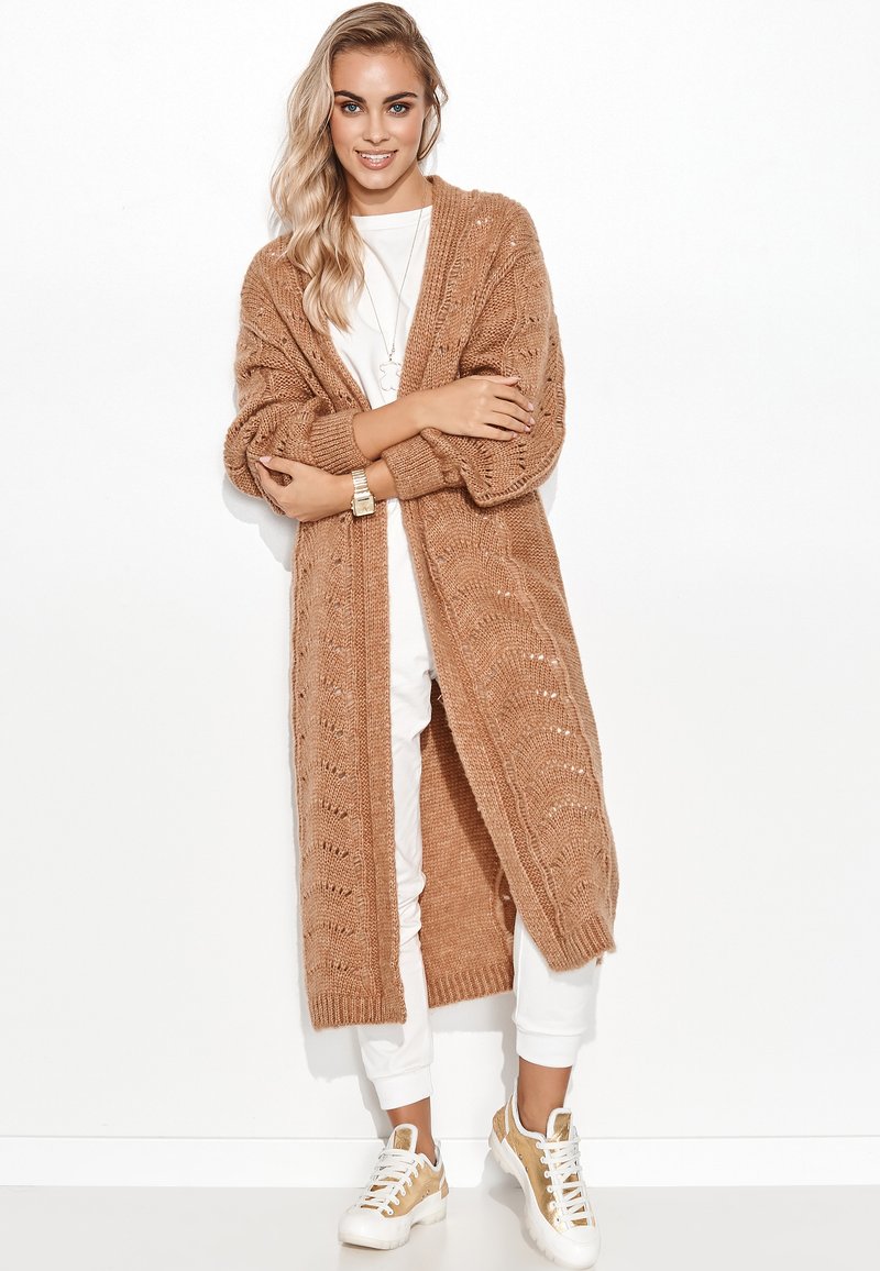 Damen Strickjacken | Makadamia BEZ GUZIKÓW Strickjacke ochra/ocker - ST32172 Damen Strickjacken | Makadamia BEZ GUZIKÓW Strickjacke ochra/ocker - ST32172