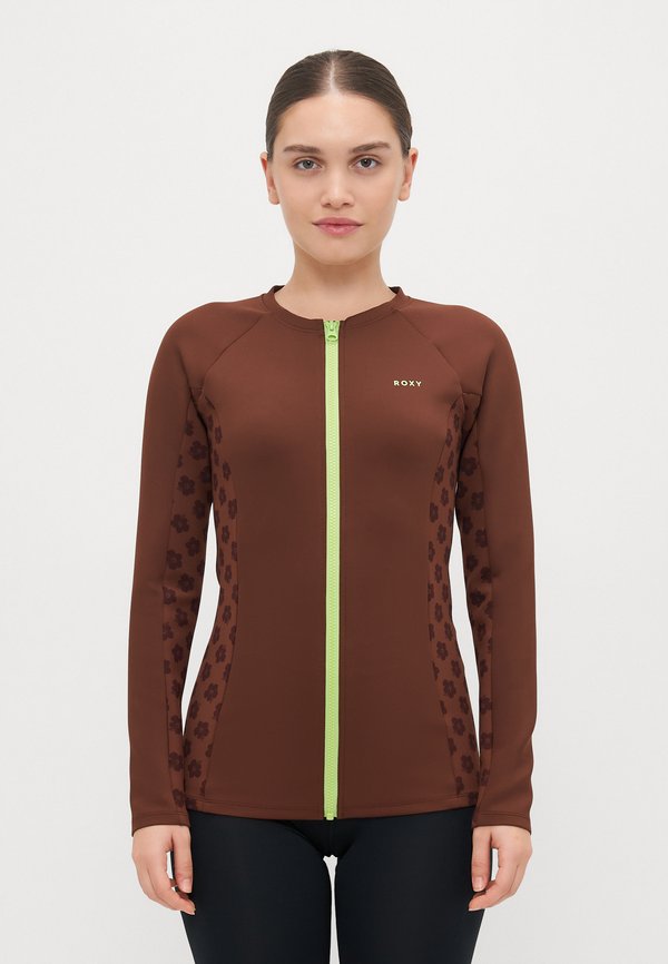 PRO WAVE JACKET - Bikini top - chocolate plum