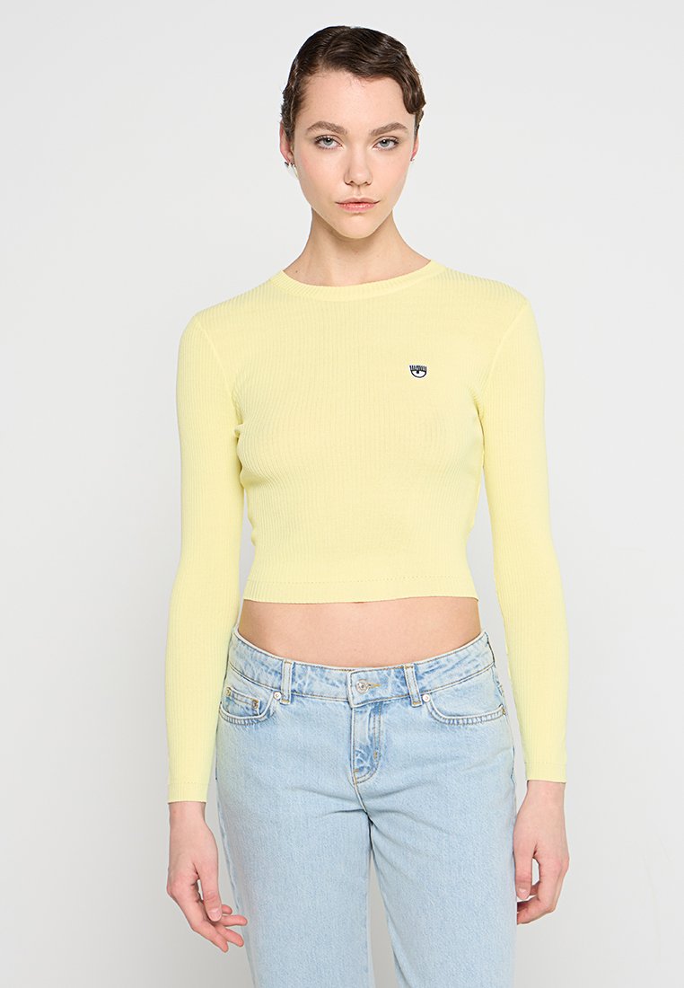 CHIARA FERRAGNI Trui geel CHIARA FERRAGNI Trui geel