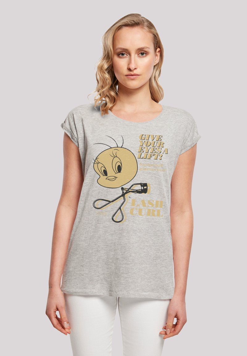 F4NT4STIC TWEETY LASH CURLS - T-shirt print - heather grey