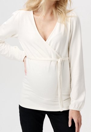 Langarmshirt - beige