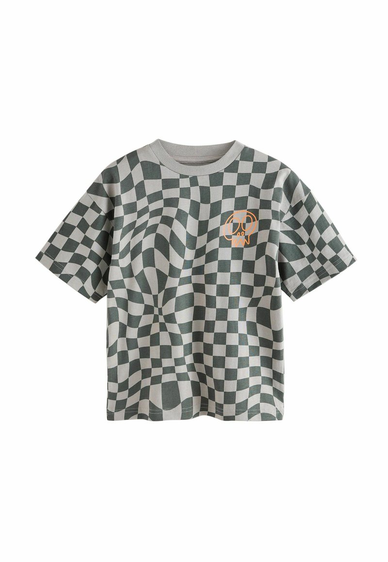 Next - SHORT SLEEVE GRAPHIC STANDARD - Potiskana majica - grey checkerboard, Povečajte