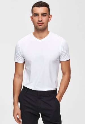 V-AUSSCHNITT - T-shirt basic - bright white