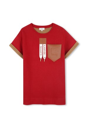 Jumper dress - rouge/beige