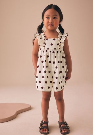 Next, REGULAR FIT - FRILL SLEEVE PLAYSUIT  . - Buksedragter - multi polka dot