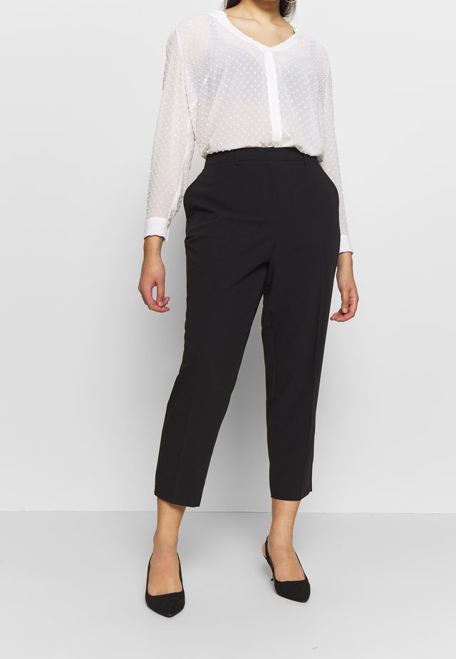 ELASTIC BACK ANKLE GRAZER - Bukser - black
