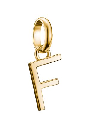 BUCHSTABE F CONNECT  - Anhänger - gelbgoldfarben