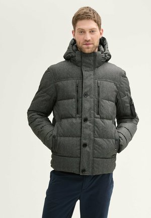 PUFFER  - Winterjacke - grey garment dye structure