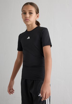 TEE JUNIOR UNISEX - Apdrukāts T-krekls - black/white