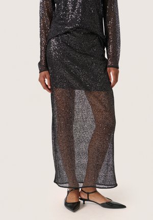 SLADEA - Maxi skirt - black