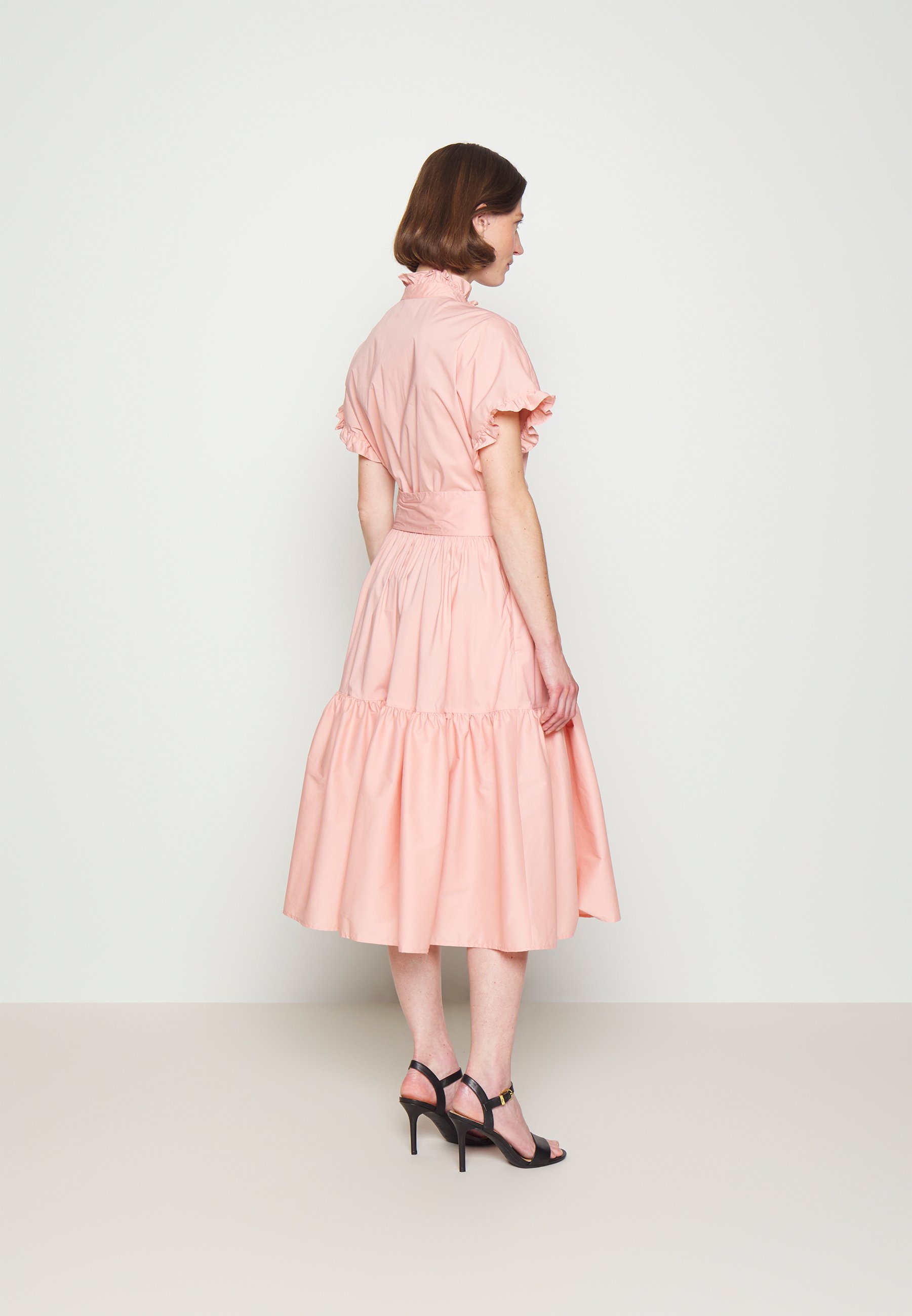 ralph lauren ruffle trim jersey dress