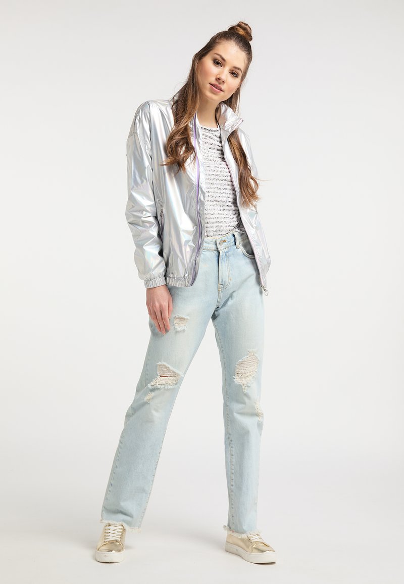 Damen Leichte Jacken | myMo Leichte Jacke silver holographic/silberfarben - DJ74241 Damen Leichte Jacken | myMo Leichte Jacke silver holographic/silberfarben - DJ74241