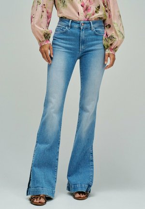 DESTINY PUSH UP - Jean bootcut - blau