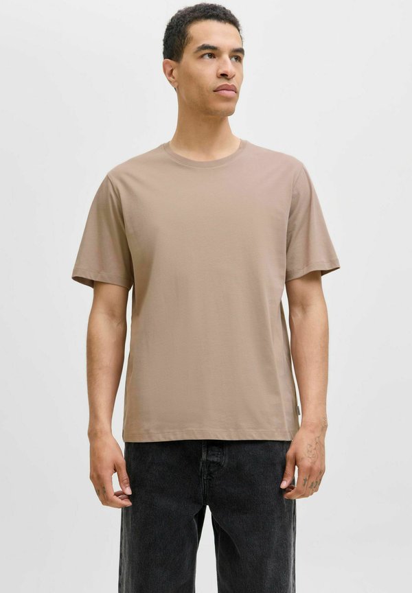 EORGANIC SS O-NECK NOOS - T-Shirt basic - mocha meringue