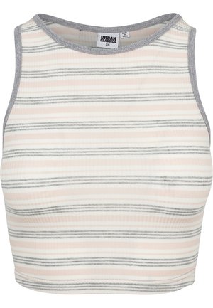 Urban Classics, LADIES RIB STRIPE CROPPED TOP - Top