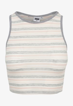 Urban Classics, LADIES RIB STRIPE CROPPED TOP - Top