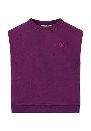 T-shirt imprimé - dunkellila