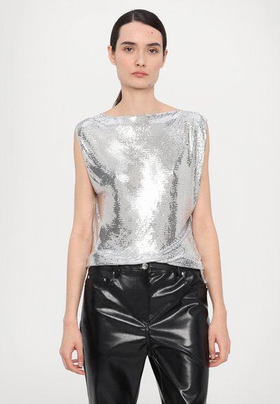 Rabanne Top - silver-coloured