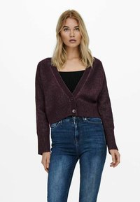 ONLY ONLMACADAMIA L/S CARDIGAN BF KNT - Vesta na kopčanje - winetasting