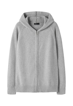 LMTD, KNITTED CARDIGAN HOODED - Gilet - grey