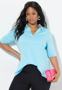 Ulla Popken SHORT SLEEVE - Piké - aqua