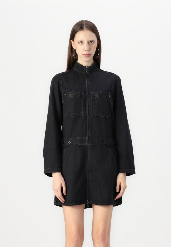 MECHANICS DRESS  - Denim dress - worn in nighttime sky