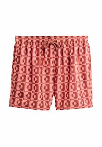 REGULAR FIT - PRINTED - Badeshorts - coral pink sun geometric