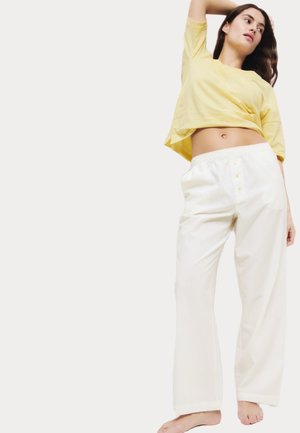 2PK STRIPED - Pyjama bottoms - yellow mix