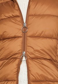 JDY JDYZULU LONG HOOD NEW - Strukirani kaput - toasted coconut
