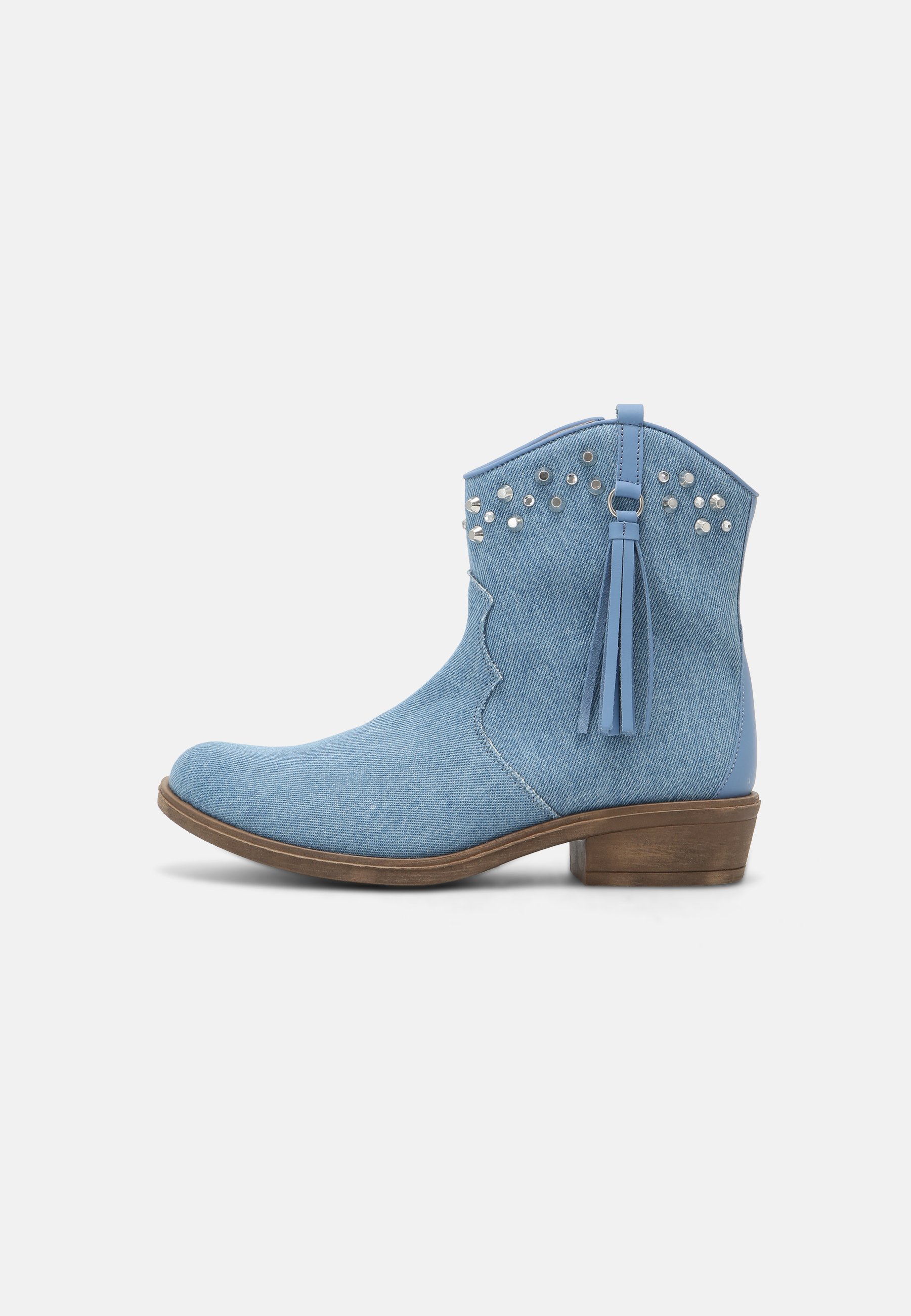 TWINSET Botines camperos - blue/blue denim - Zalando.es
