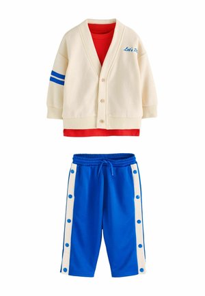 SET - T-shirt med print - red blue