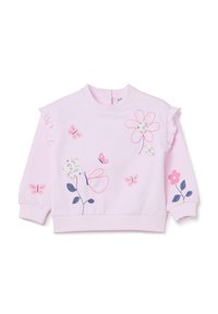 OVS FRILL AND FLORAL EMBROIDERY - Sweater - light pink