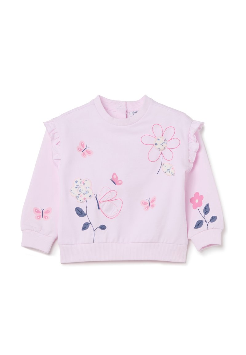 OVS FRILL AND FLORAL EMBROIDERY - Sweater - light pink