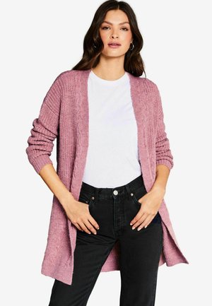 Lipsy MIXED CABLE REGULAR FIT - Strickjacke - rose