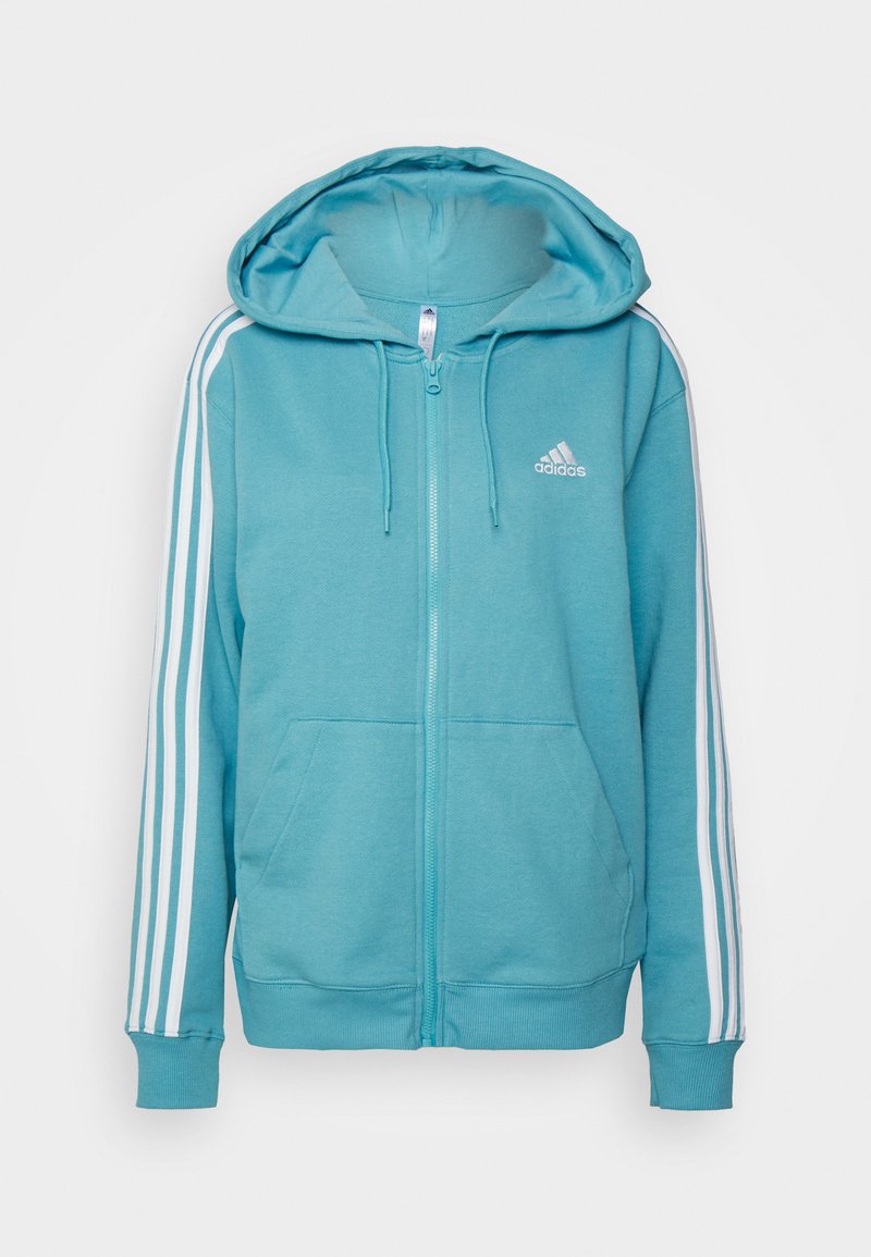 blue adidas zip up